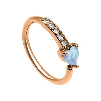 Bruids Traditionele Neus Doordringende Juwelen 18G Rose Gold Septum Ring
