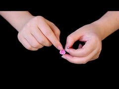 Large Shiny Pink Love Heart Belly Button Ring