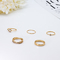 5pcs Ringen van de Manierjuwelen van Ring Set Hug Adjustable Alloy de Gouden Moissanite van het titaniumhuwelijk