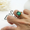 De regelbare Manierjuwelen bellen 925 Zilveren Ringen 17mm voor Mensen