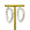 14k gouden Gouden Doordringende de Oorrings Zilveren Hoepel van Diamond Cartilage Earring Flat Back