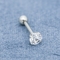 De duidelijke Ronde Zircon-Doordringende Juwelen 18G van het Steenoor voor Meisjes