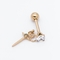 Rose Gold Ear Piercing Jewellery 316 Roestvrij staal het Doordringen Nagels 16G 8mm