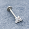 Chirurgisch Staal 8mm van V-vormcrystal gems labret back earrings