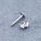 316 het Doordringen van Roestvrij staallabret de Juwelen 16G 8mm snakken Bar Opal Labret Stud