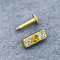 Drie Roestvrije staal van het de Juwelen Gouden Lichaam 316L van Crystal Gems 16G Labret het Doordringende