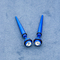 Blauw Acryloor die Faux Spits Duidelijk Crystal Gems Spiral Stretchers 2 Maat 6mm uitrekken