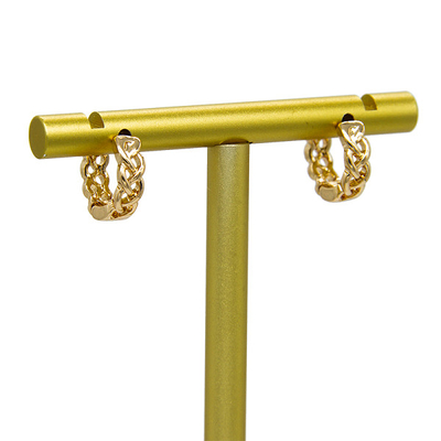 Gouden 10mm Gouden het Kraakbeenoorringen van Prinsescut earrings diamond 14k